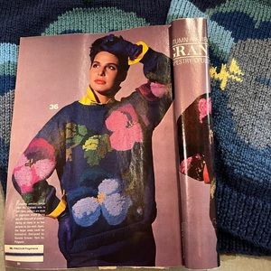 Vintage sweater knitting project